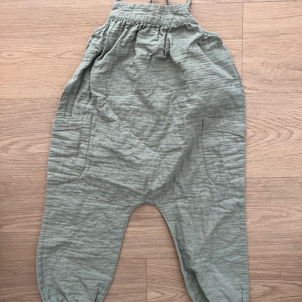 Open edit Cotton overall in khaki